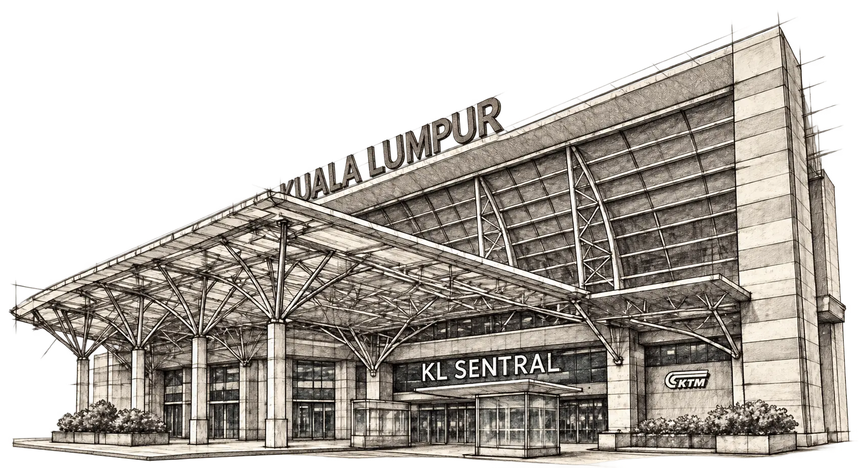 Official KL Sentral architectural sketch