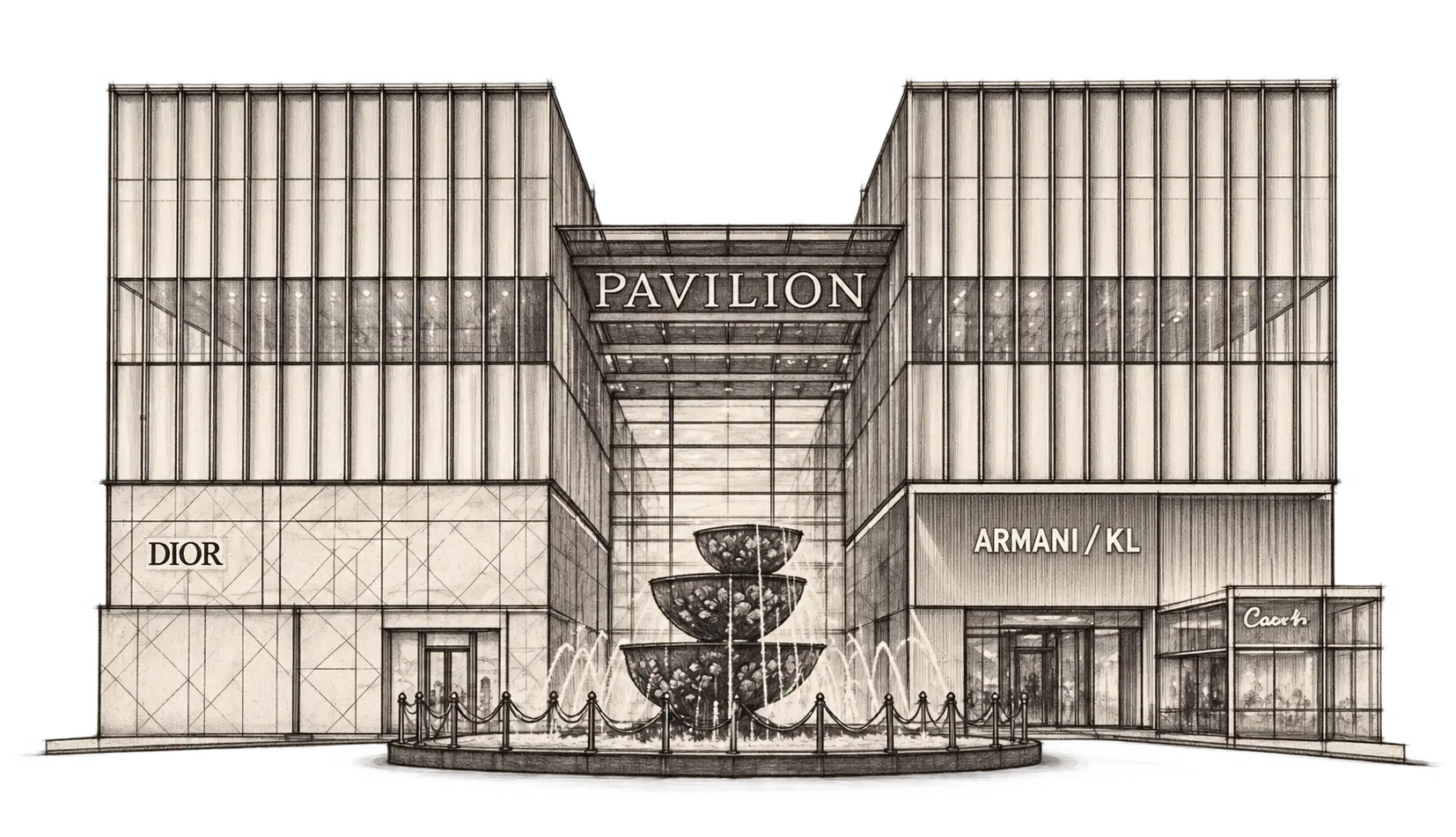 Official Pavilion architectural sketch